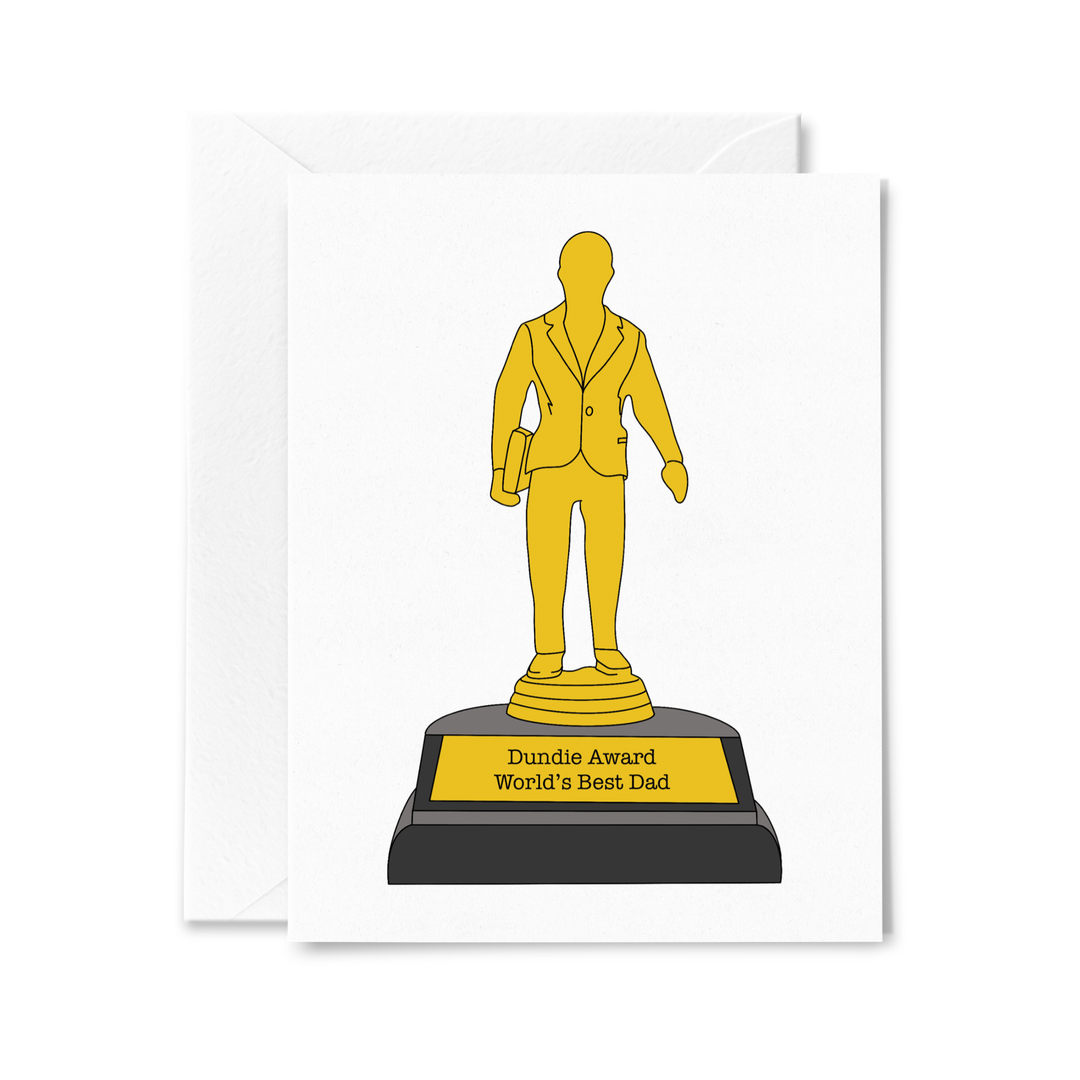 Dundie Award World's Best Dad Card - Sammy Gorin Art