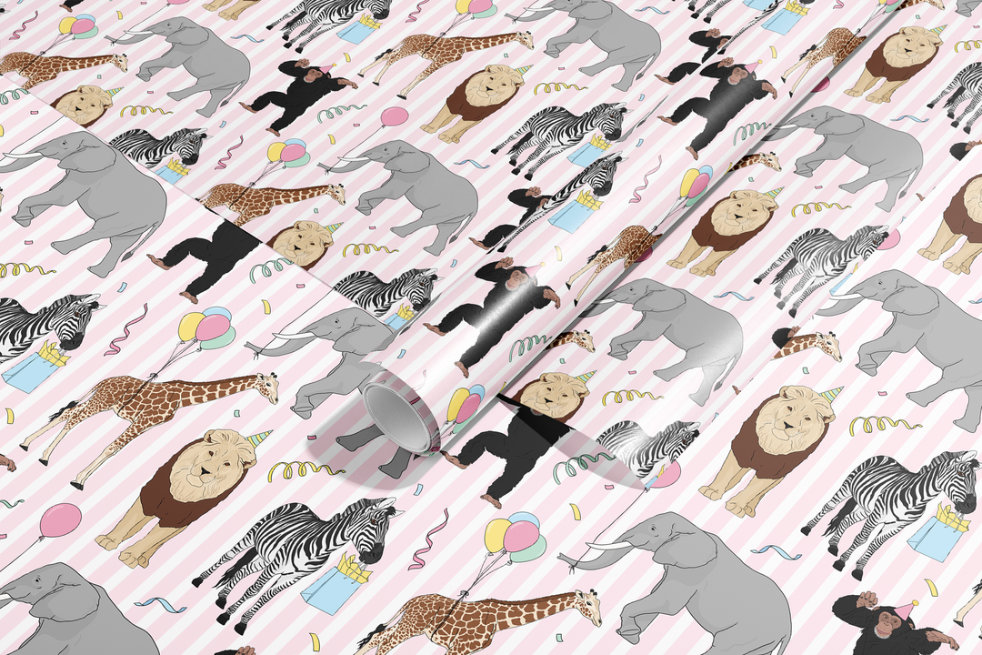 Party Animals Wrapping Paper