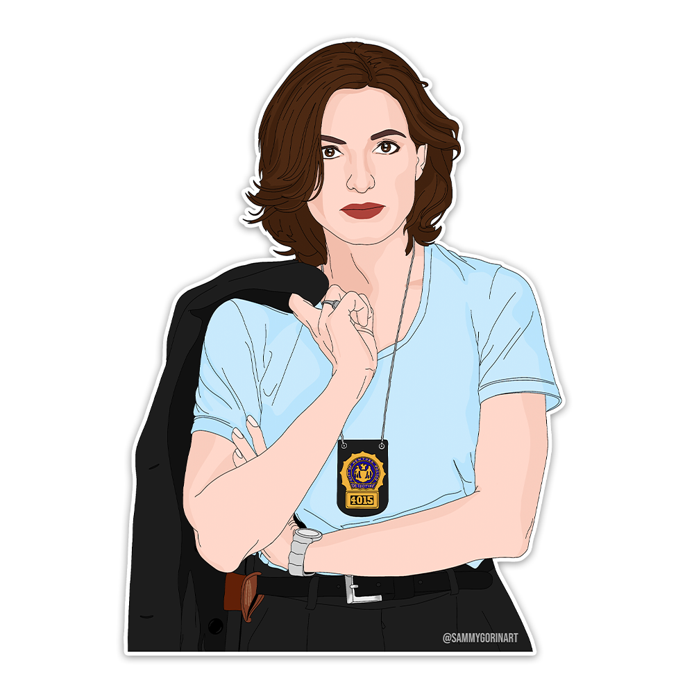 Detective Olivia Benson Sticker - Sammy Gorin Art